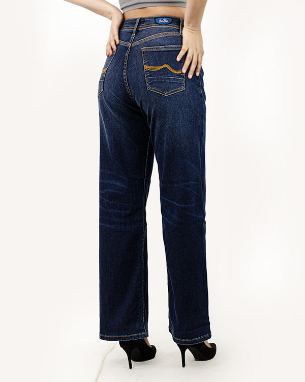 Women's Curvy Mid Rise Loose Jeans