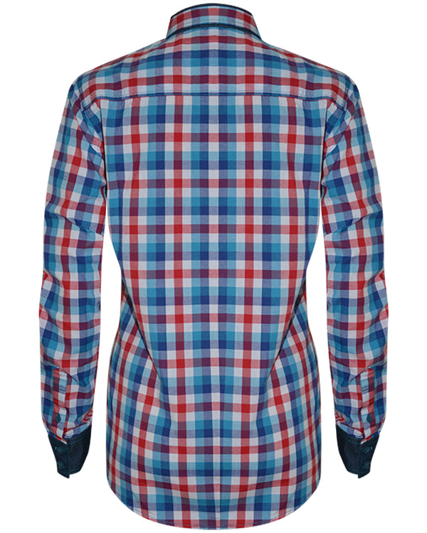 Women's Long Sleeve Checker Shirt